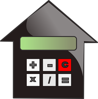 An illustration of a mortgage calculator