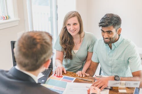 A couple securing a loan with a leading mortgage lender